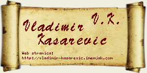 Vladimir Kašarević vizit kartica